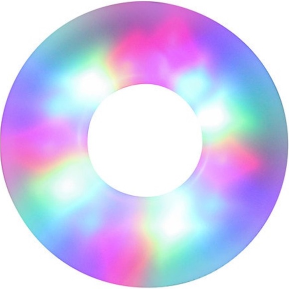 Illuminated LED Jumbo Pool Tube 40” Pool Float Multicolor by Pool Candy - Picture 2 of 2